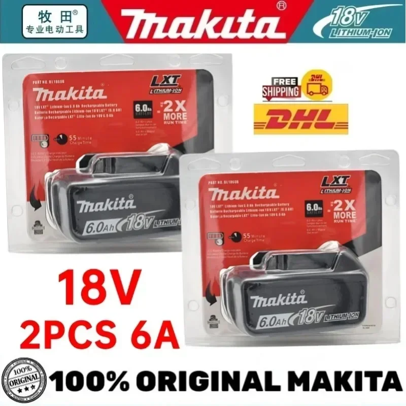 Original Makita 18V Akku 5Ah/6Ah Li-Ion Akku für Makita BL1830 BL1815 BL1860 BL1840 Makita Ersatz-Elektrowerkzeug-Akku