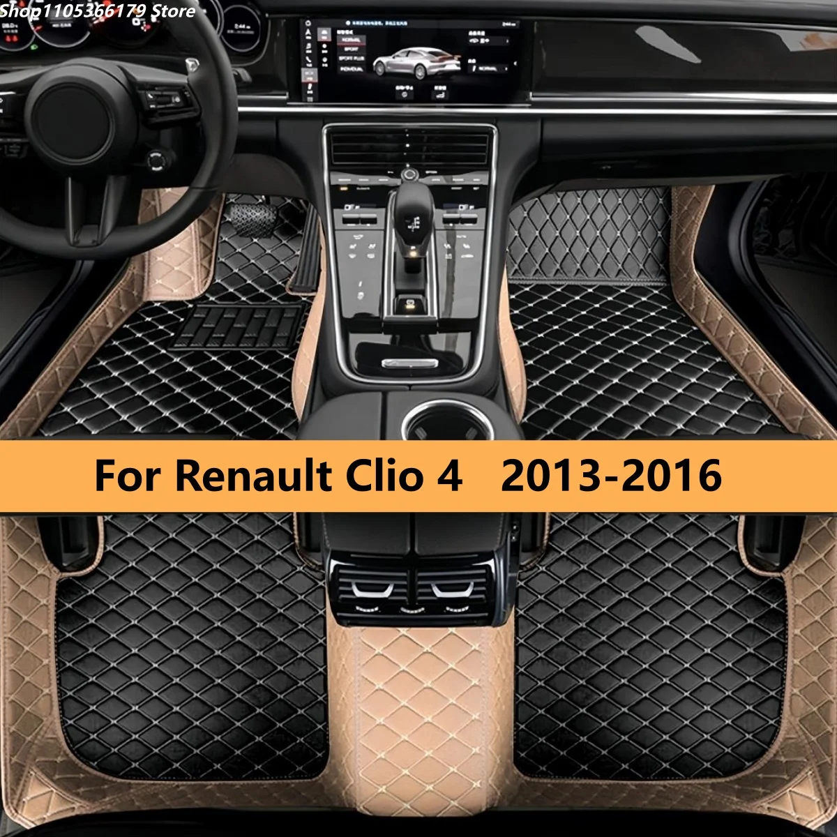 

Автомобильные коврики для Renault Clio 4 2013-2016: кожаные, прочные, для салона автомобиля, аксессуары