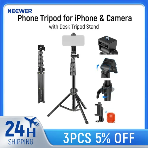 Neewer Trípode Básico Para Teléfono Para Iphone Y Cámara Con