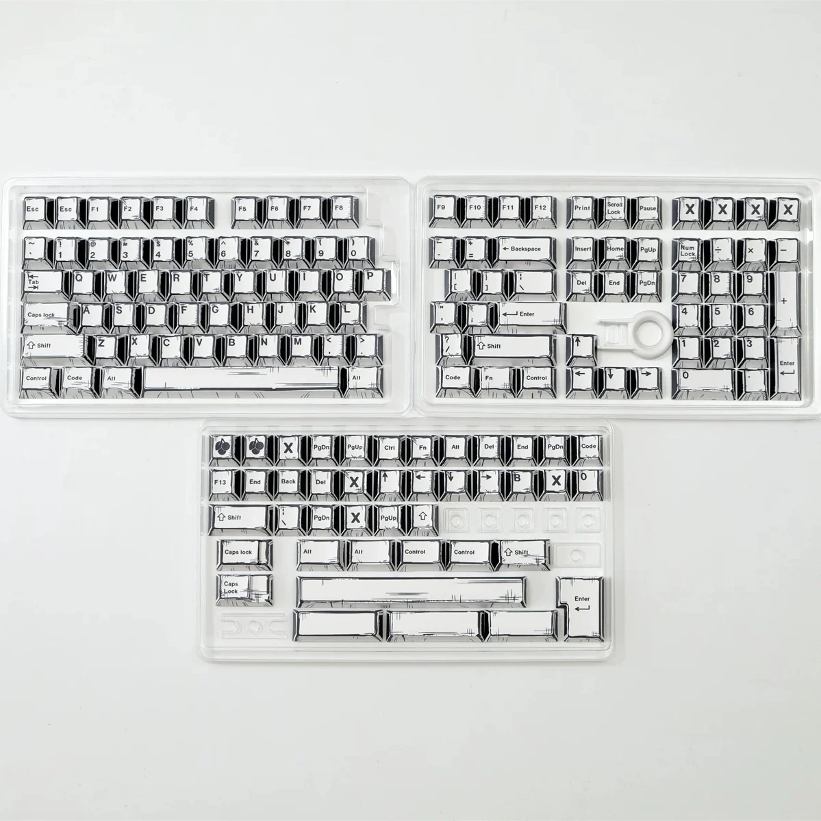 150 Keys Comic Theme Keycap Alice Set Pbt Manga Style Keyboard Cap Cherry Profile Gaming Keycap for Keyboard Wooting F99 F87