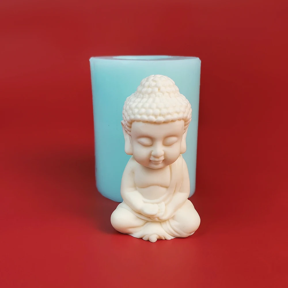 PRZY Silicone Buddha Molds, 3D Buddha Moulds, Candle Soap Mold, Clay Resin Moulds, TS0193