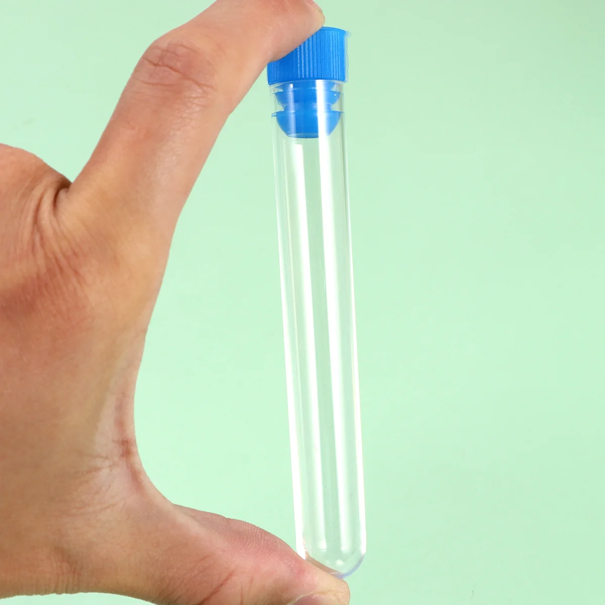 50pcs Plastic Test Tubes Clear Bpa-Free Leakproof Portable For Travel Sample Storage Small Lotion Bottles