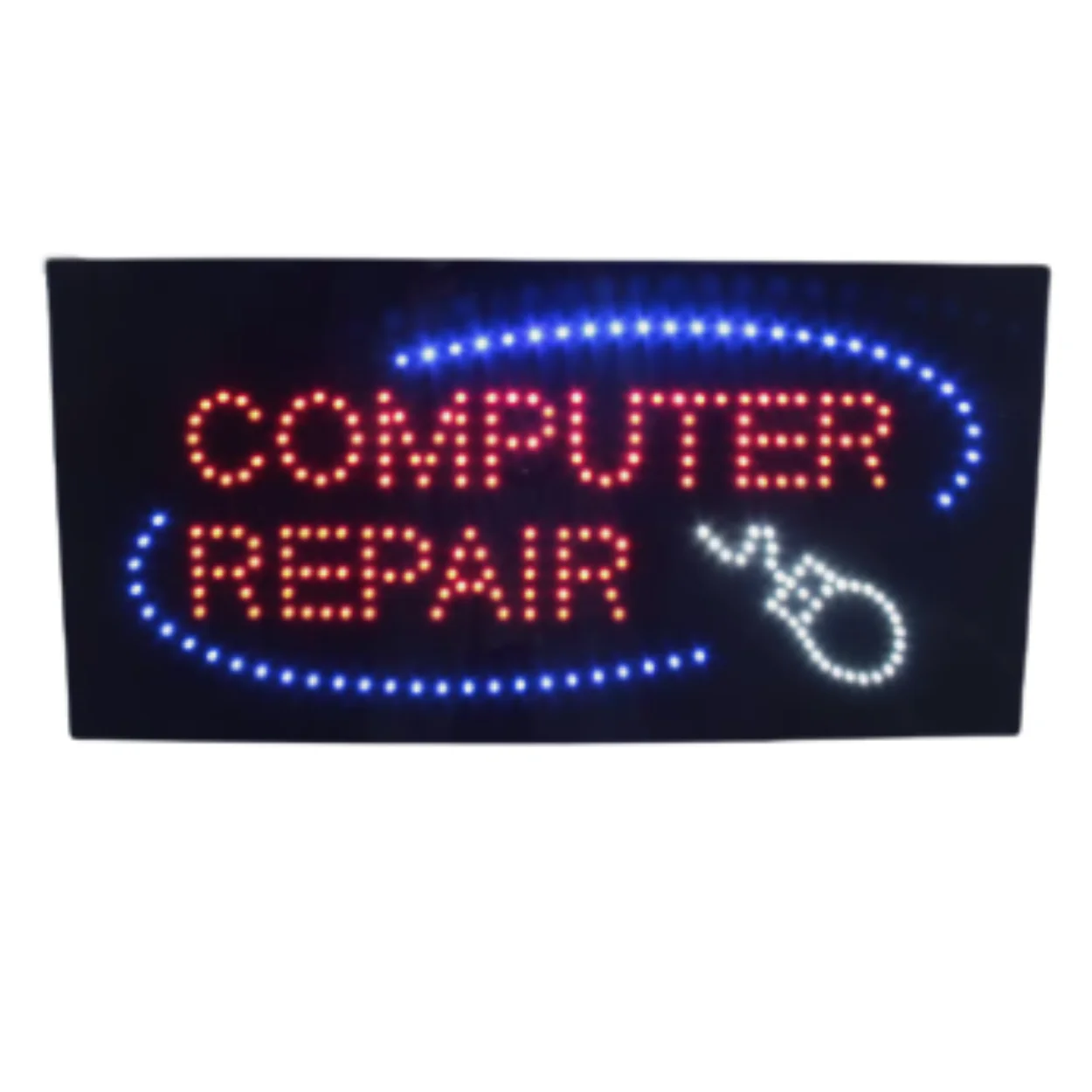 Eco-Friendly LED Light Bulb Electronic Sign for Organic Store with Recyclable Materials