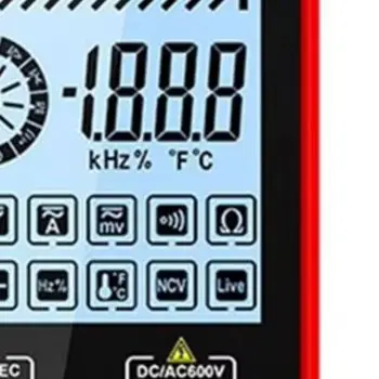 /Auto /Ranging /Digital Multimeter Large LCD Screen AC DC Voltage Current Resistance Capacitance For Temperature NCV Detection T