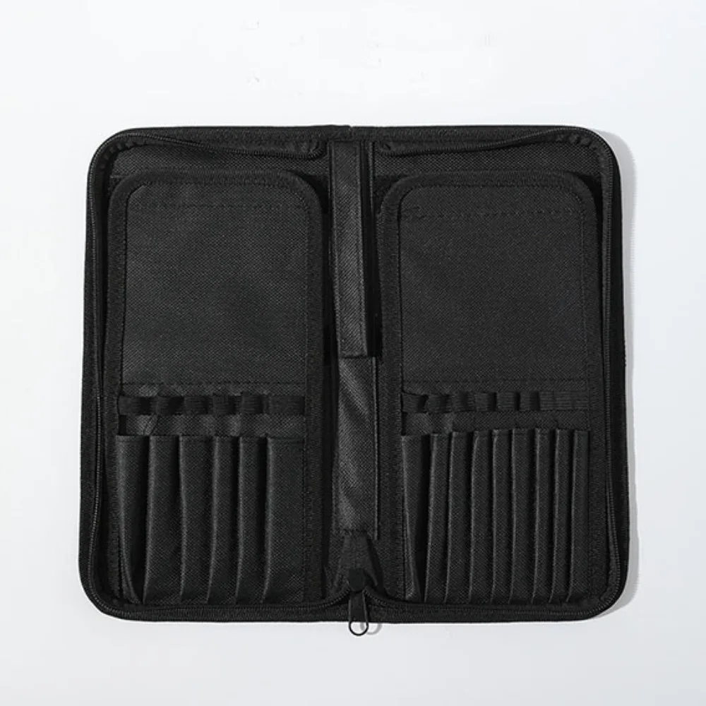 Multipurpose Portable Make Up Brush Bag 15 Hole Position Large Capacity Paint Brush Pouch Durable Makeup Artist Toolkit