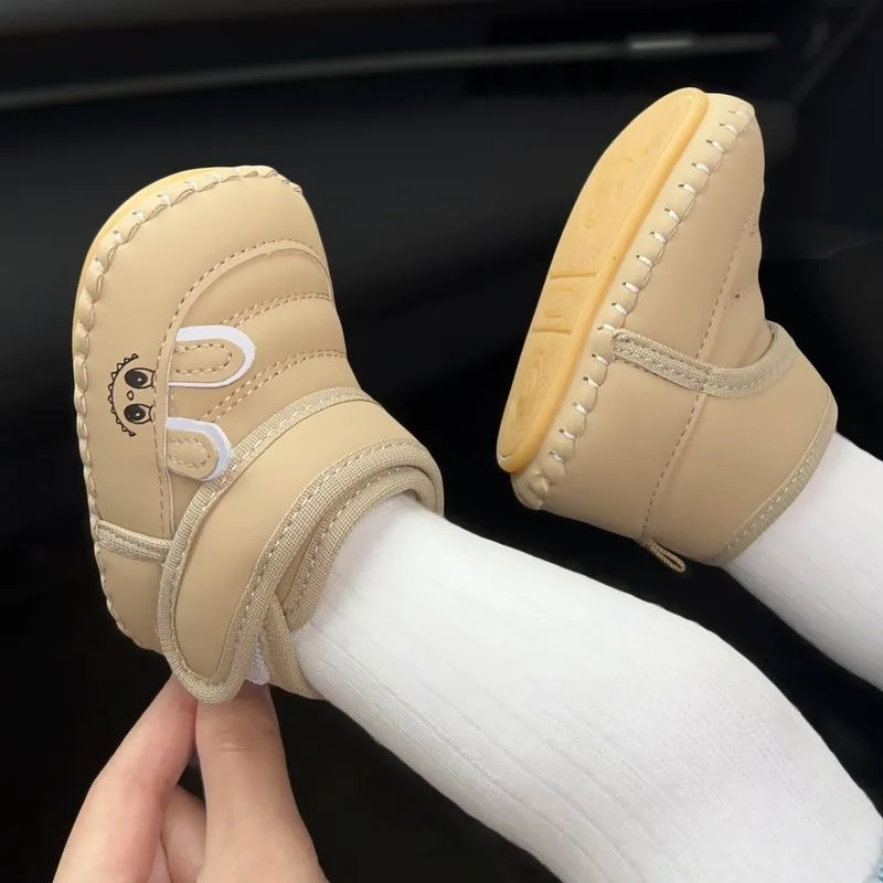

High Top Warm Snow Boots for Baby Boy Winter 2026 8-12 Months 1 Year Old Infant Cotton Shoes Toddler Walking Shoes Size 6