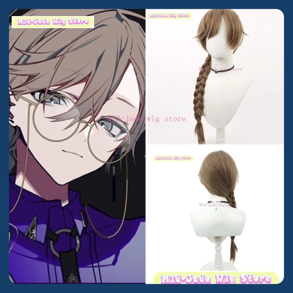 

Mid-jade Wig Store Nijisanji Vantacrow Bringer Cosplay Wig Anime Game Role-playing Halloween Party Performance Synthetic Hair