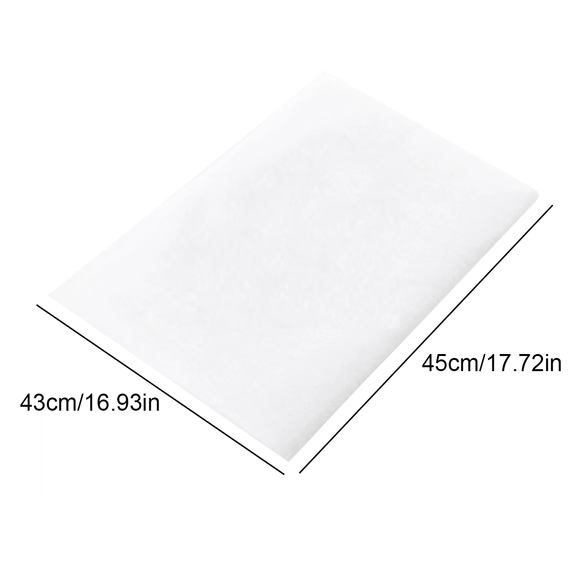 12pc/set 45*43CM Kitchen Oil Filter Paper Non-woven Absorbing Paper Anti Oil Cotton Cooker Hood Extractor Fan Protection Filter