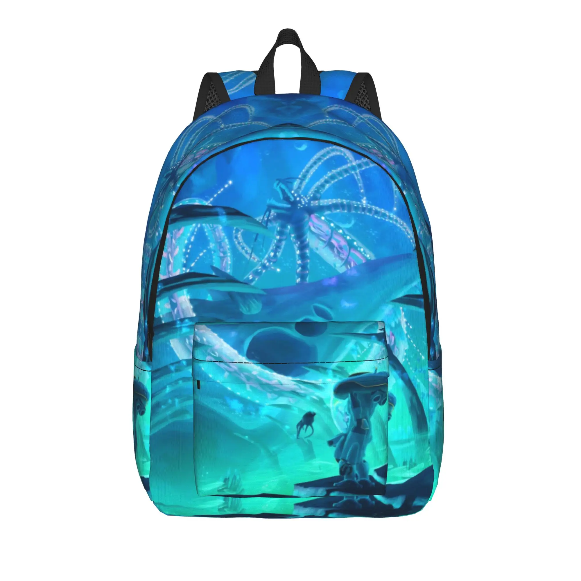 Subnauticas Deep Sea Game Teenage Backpack Sports Student Work Adventure Creature Daypack for Men Women College Shoulder Bag