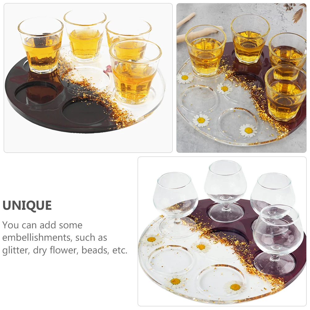 

Silicone Molds for Cup Tray DIY Crystal Epoxy Mold Practical Rack Mould Jewelry Making Easy Clean Storage