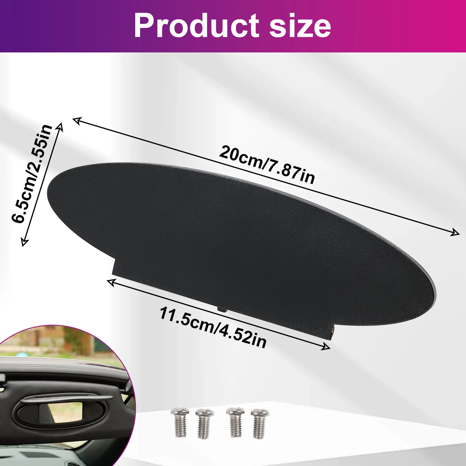 Sun Visor Vanity Mirror Makeup Mirror Cover OE# 99670142102 Cap Left / Right Side For Porsche 996 997 911 986 987 Boxster Cayman