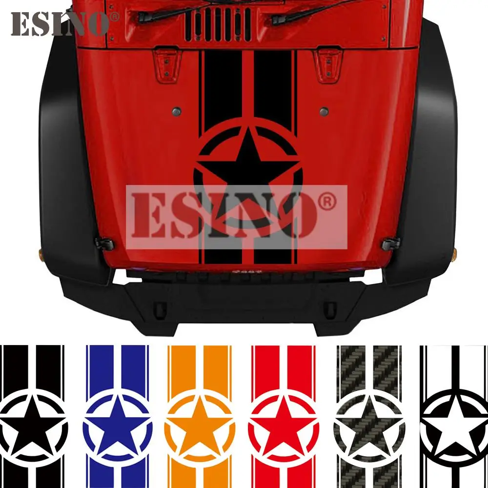 

Звездная полоса, автомобильный капот, декоративная крышка, ПВХ, 3D резьба, виниловая гоночная спортивная наклейка, наклейка на голову автомобиля, автомобильные аксессуары