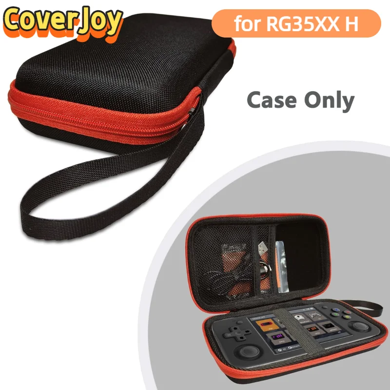 

CoverJoy EVA Protective Case for ANBERNIC RG35XX H Handheld Console Shockproof Portable Organizer Bag Hand Strap Storage Box