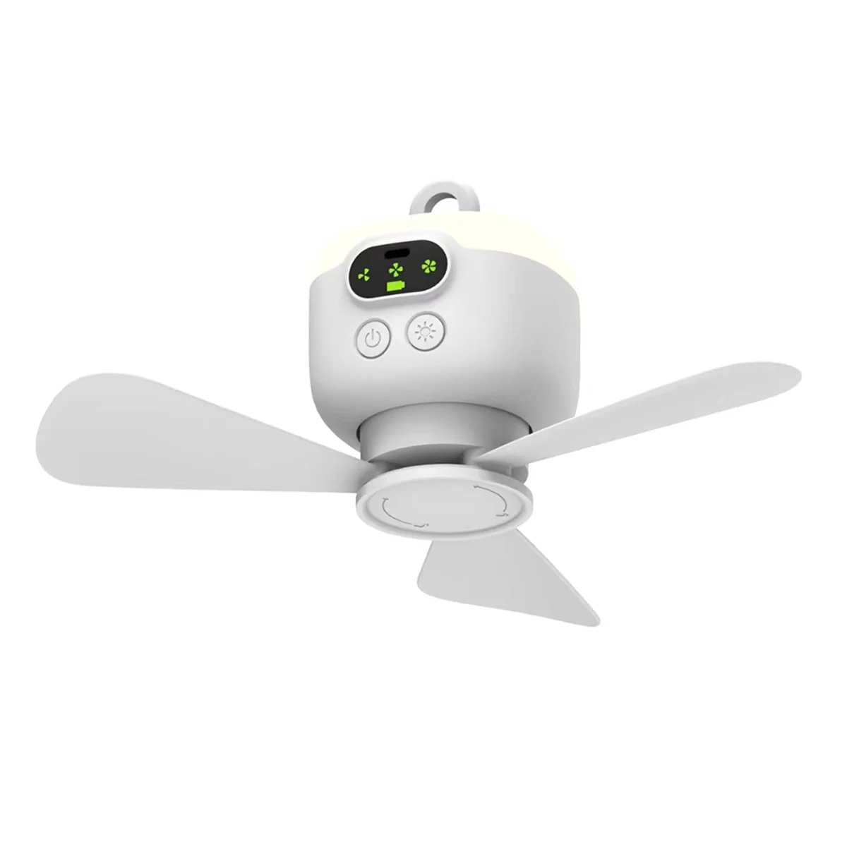 

USB Rechargeable Large Wind Ceiling Fan Removable Blades Night Lamp Lighting 8000mAh Capacity Household Outdoor Fan