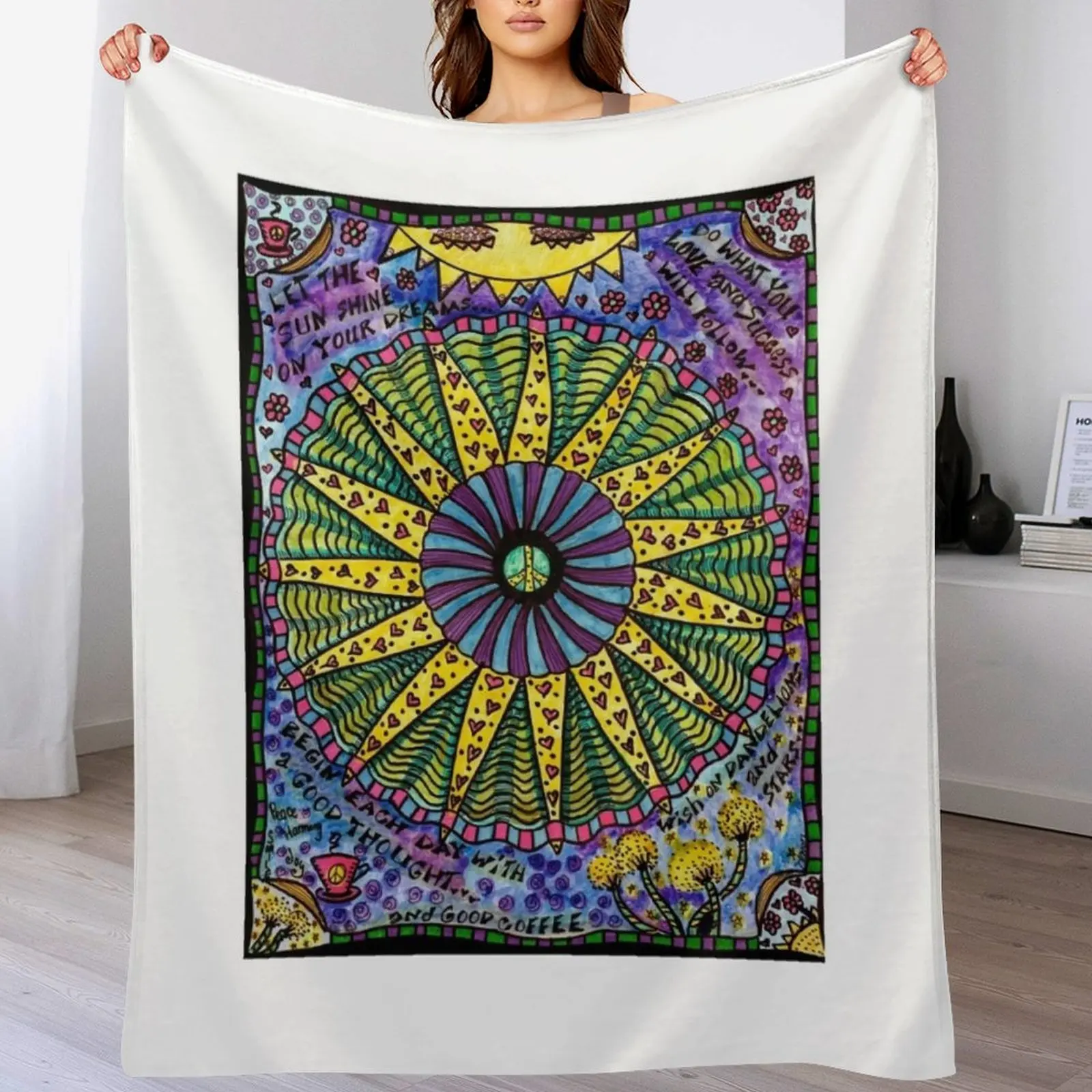 Let Peace In, Featured On CBS Sunday Morning Throw Blanket