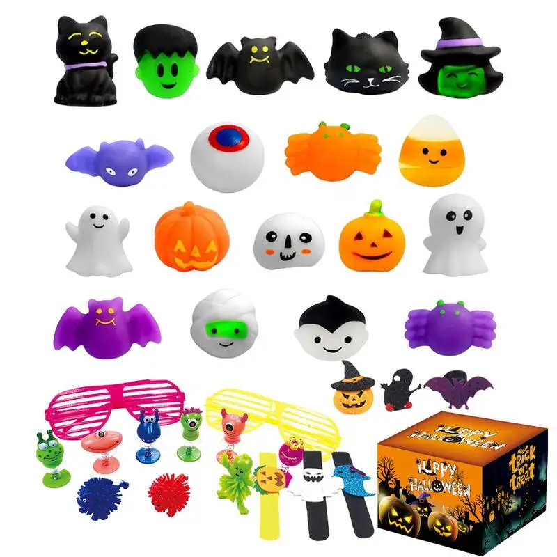 

Pumpkin Squeeze Toys Halloween Countdown Squeeze Toys Cartoon Bright Colors Soft TPR Decorative Kids Toys For Kids