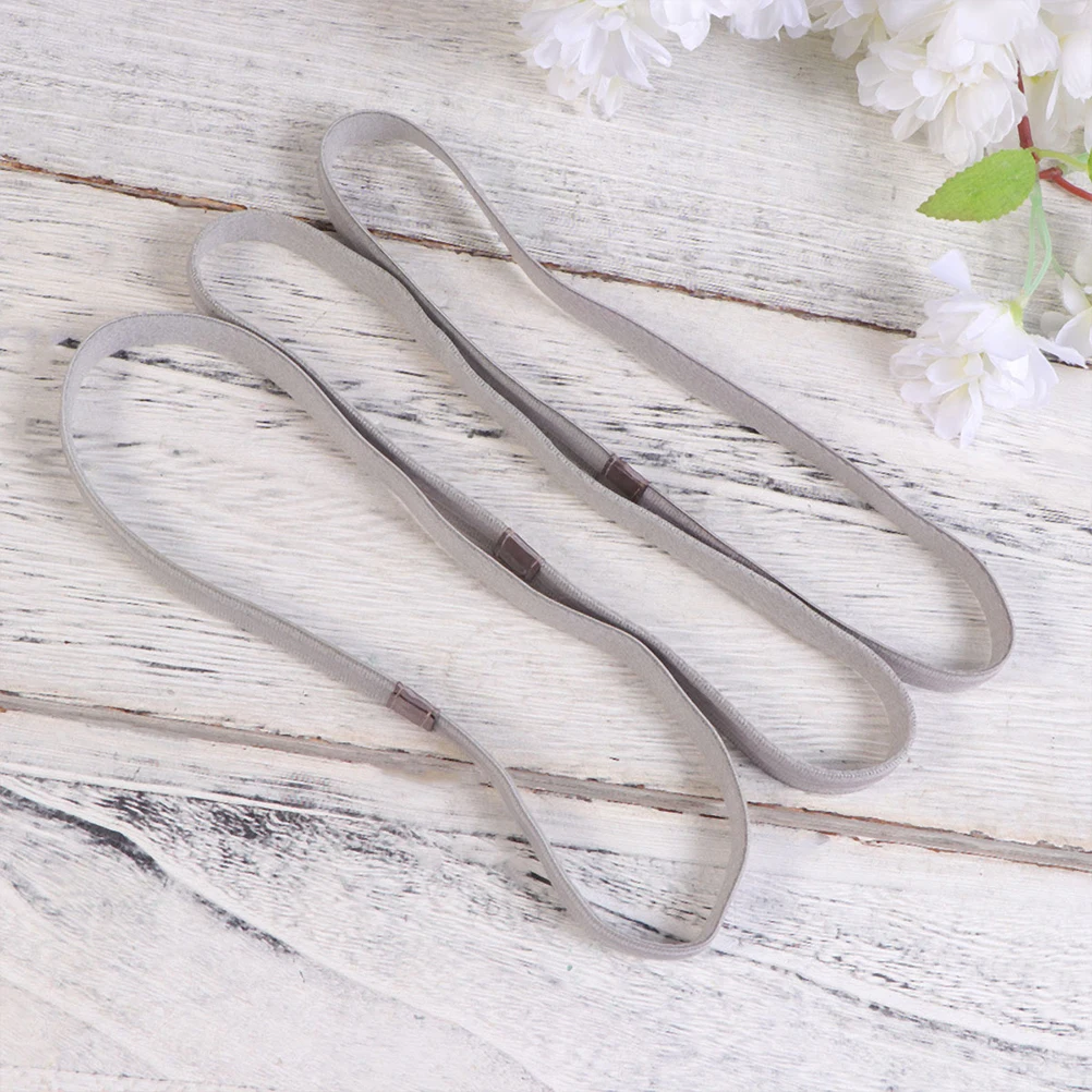 

4pcs Non-Slip Sport Headbands Running Sweatbands Elastic Hairbands For Gym Exercise Silicone Hair Accessories Women Men Black