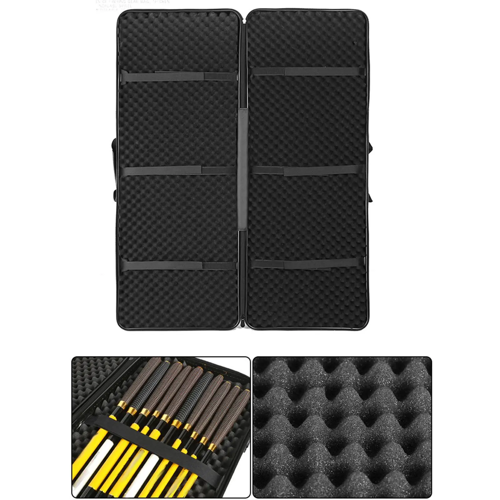 

Compound Bow Case Fishing Gear Protection Hard Shell Zipper Bag for Archery Equipment and Rod Complete Kit