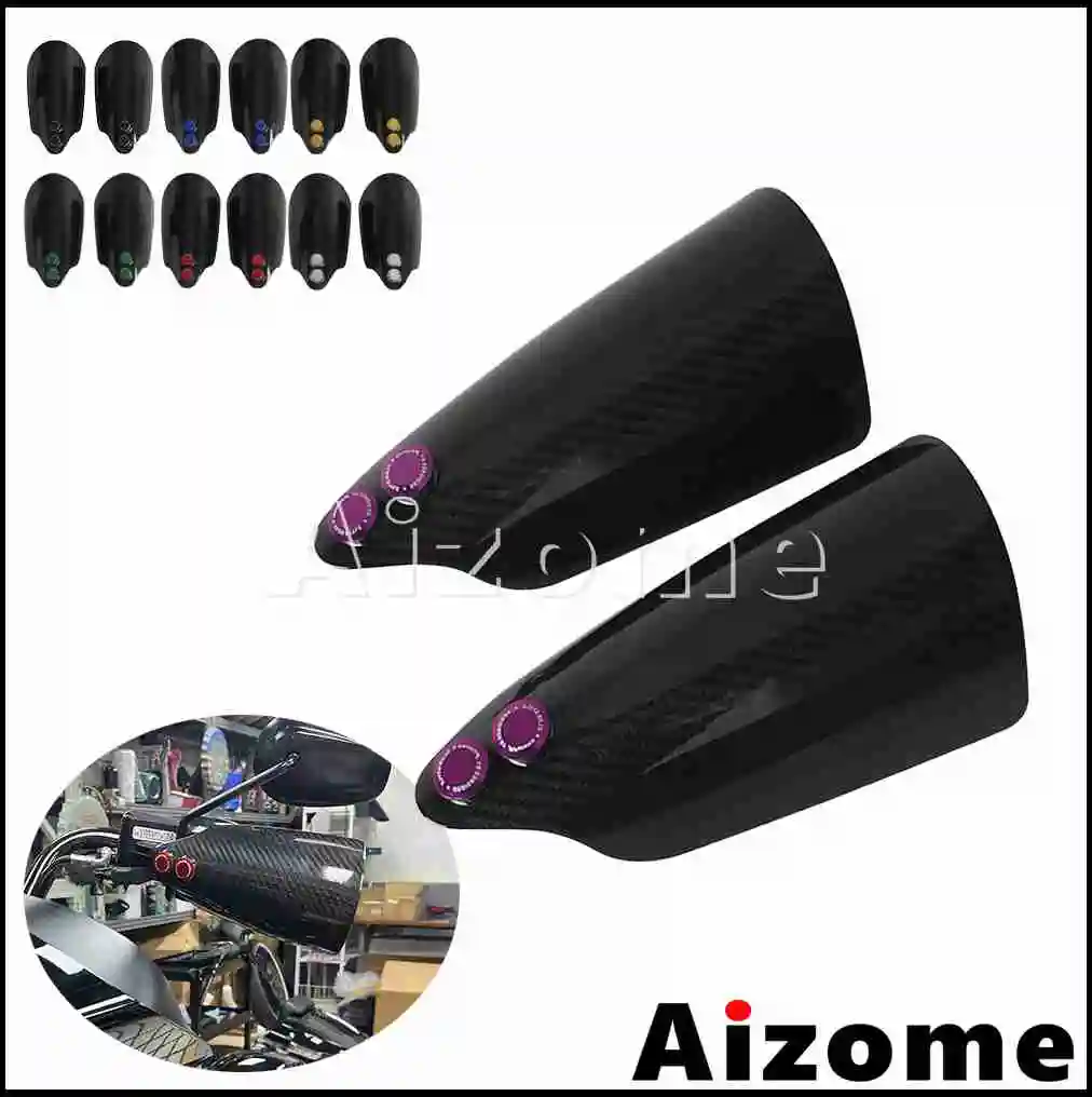 For Harley Softail Low Rider ST FXLRST 2022-2024 Deluxe FLDE 18-2020 Carbon Fiber Hand Shield Guards Motorcycle Handguard Cover