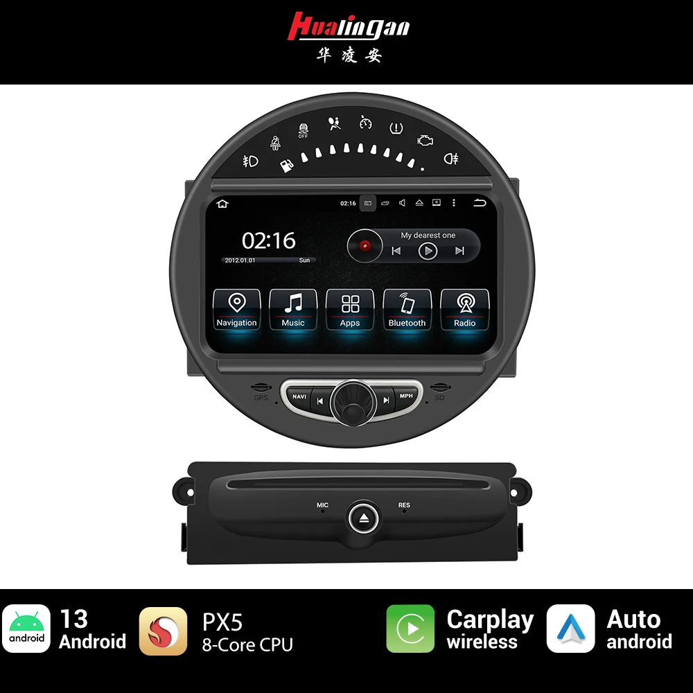 

Hualingan Autoradio Bluetooth Android radio upgrade CarPlay Mini Cooper R56 R55 R57 R58 R59 R60 R61 aftermarket stereo head unit