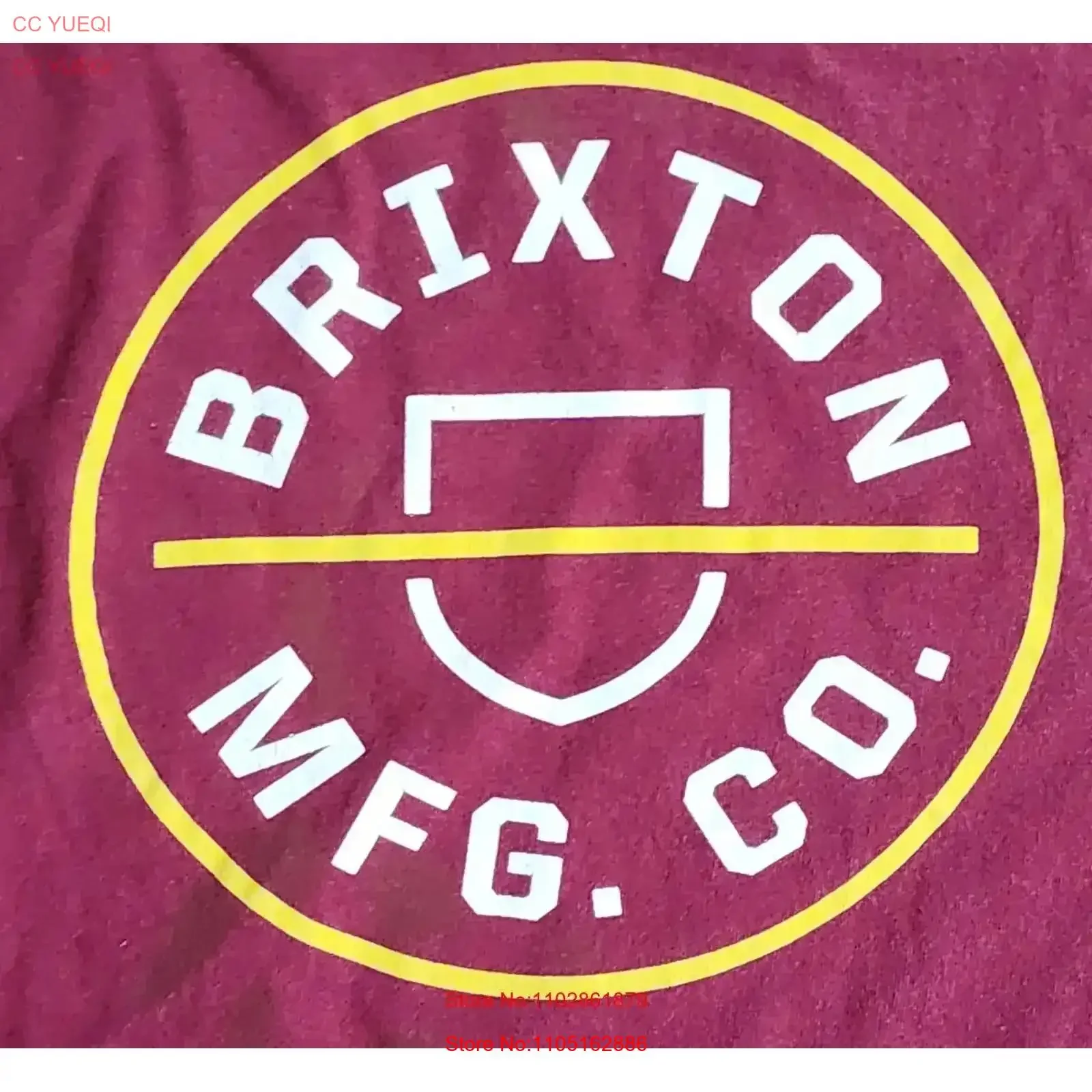 تي شيرت بريكستون كومباني مقاس كبير مناسب للشارع، ملابس شارع حضرية عتيقة، مغسولة، أنيقة ومريحة، عتيقة مغسولة #1