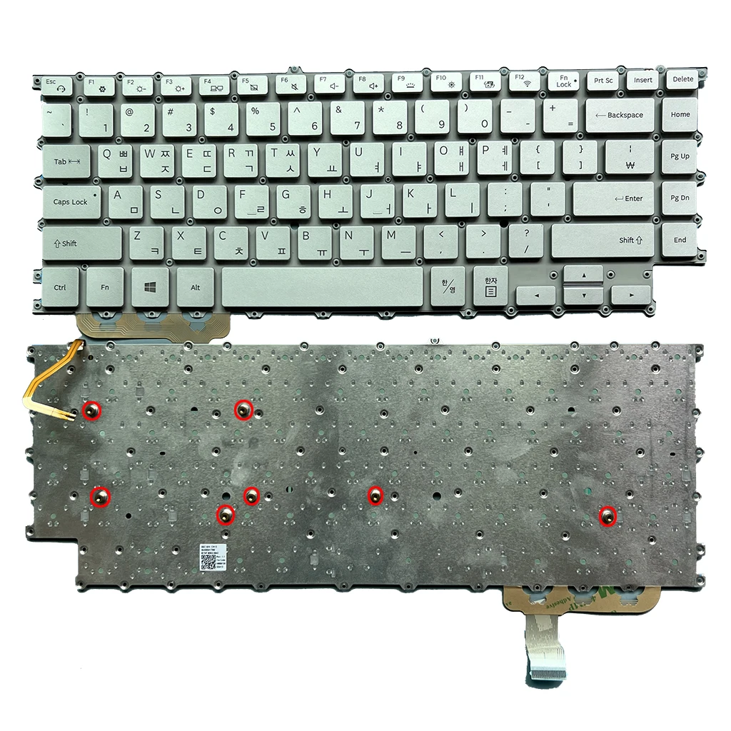 New Korean US Keyboard For Samsung NP900X5N 900X5N NT900X5T 900X5T NP900X5U NT900X5N White/Silver English KOR