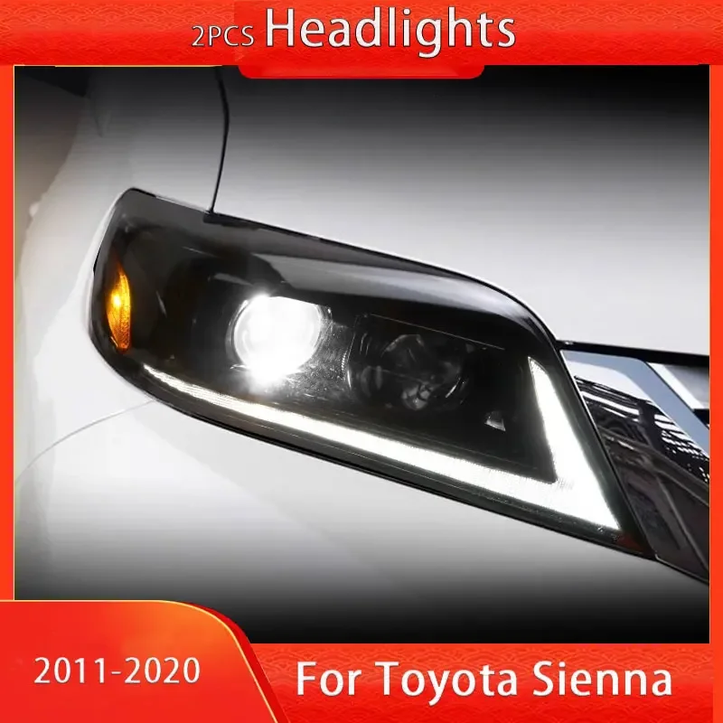 

Car Headlamp For Toyota Sienna Headlamps 2011-2020 Headlights Sienna DRL Turn Signal High Beam Projector Lens