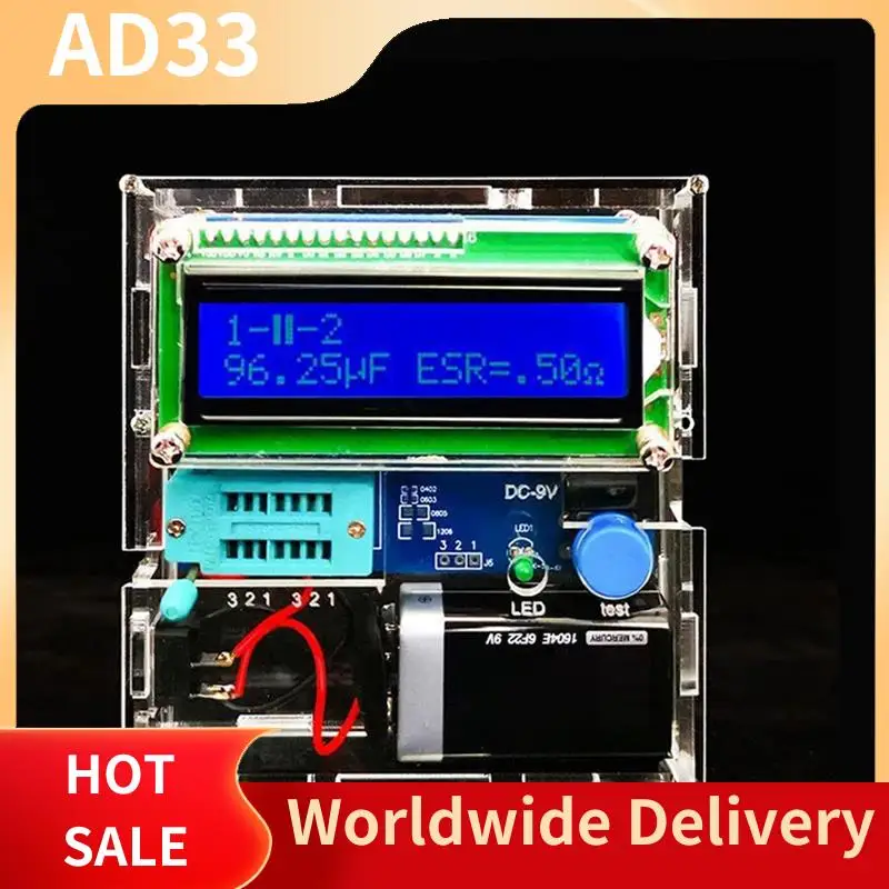 Top Deals Transistor Tester DIY Kit Can Replace A Multimeter For Electronic Measurements Such As Resistance And Inductance
