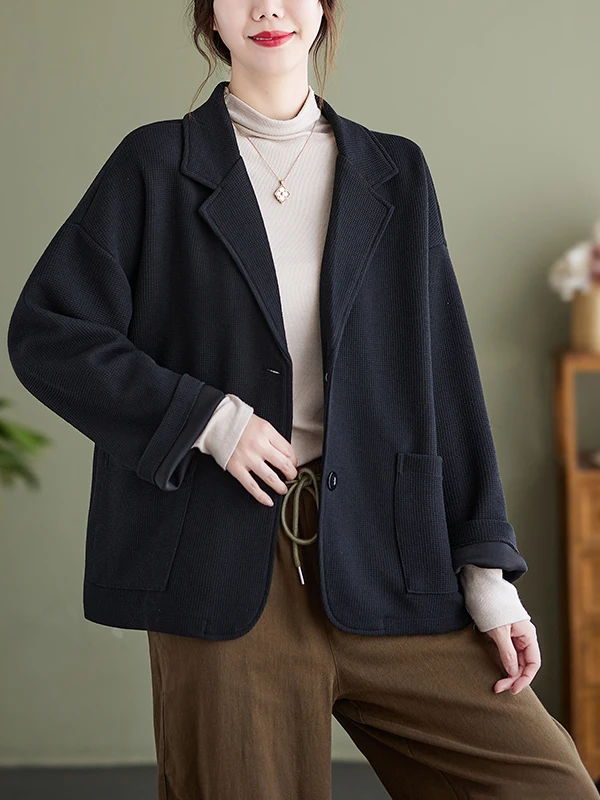 

Женский кардиган свободного кроя для похудения, удлиненный, однотонный, больших размеров, весна-осень