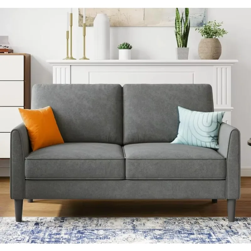 

58" W Loveseat Sofa, Small Couch Modern Comfy Couch for Bedroom and Living Room, Small Loveseat for Small Spaces