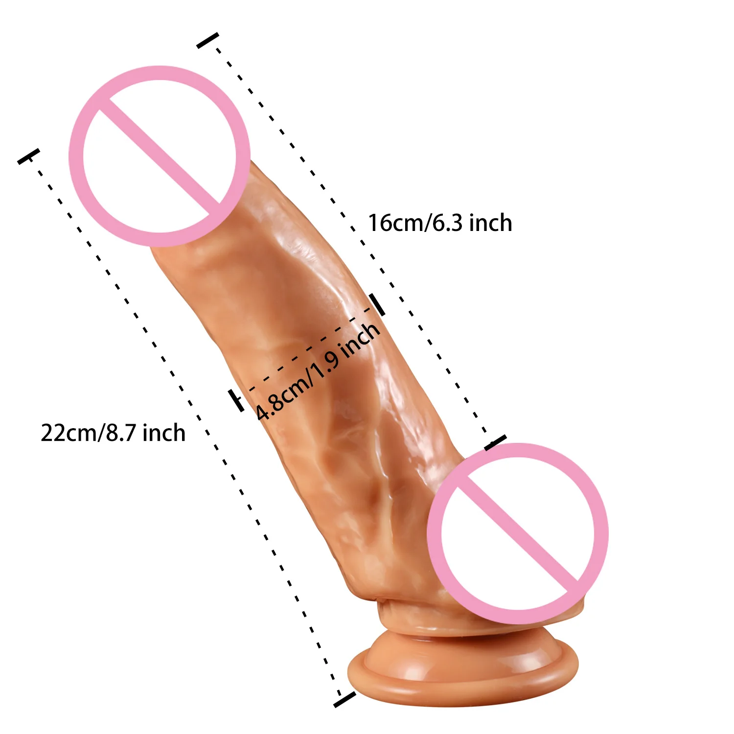 Realistic Silicone Huge Dildo Insert Anal Vagina Female Big Dick Male Penis Masturbator Suction Cup Female Adult Sex Toys