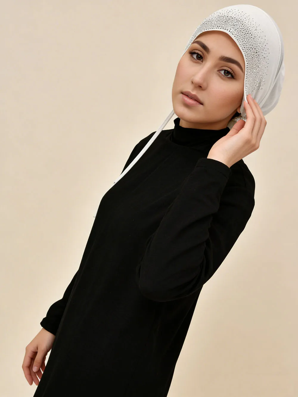 

Muslim Inner Cap Hijab For Women Solid Underscarf Hijab Undercap Scarf Turban Hat Islamic Muslim Hijabs Ready To Wear Headcover