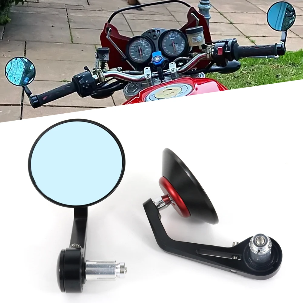 

Motorcycle Handle Bar End Rearview Side Mirrors For SUZUKI SV650 SV1000(S) Bandit GSF250 GSF400 GSF600 GSF750 GSR400 750 GSR1000