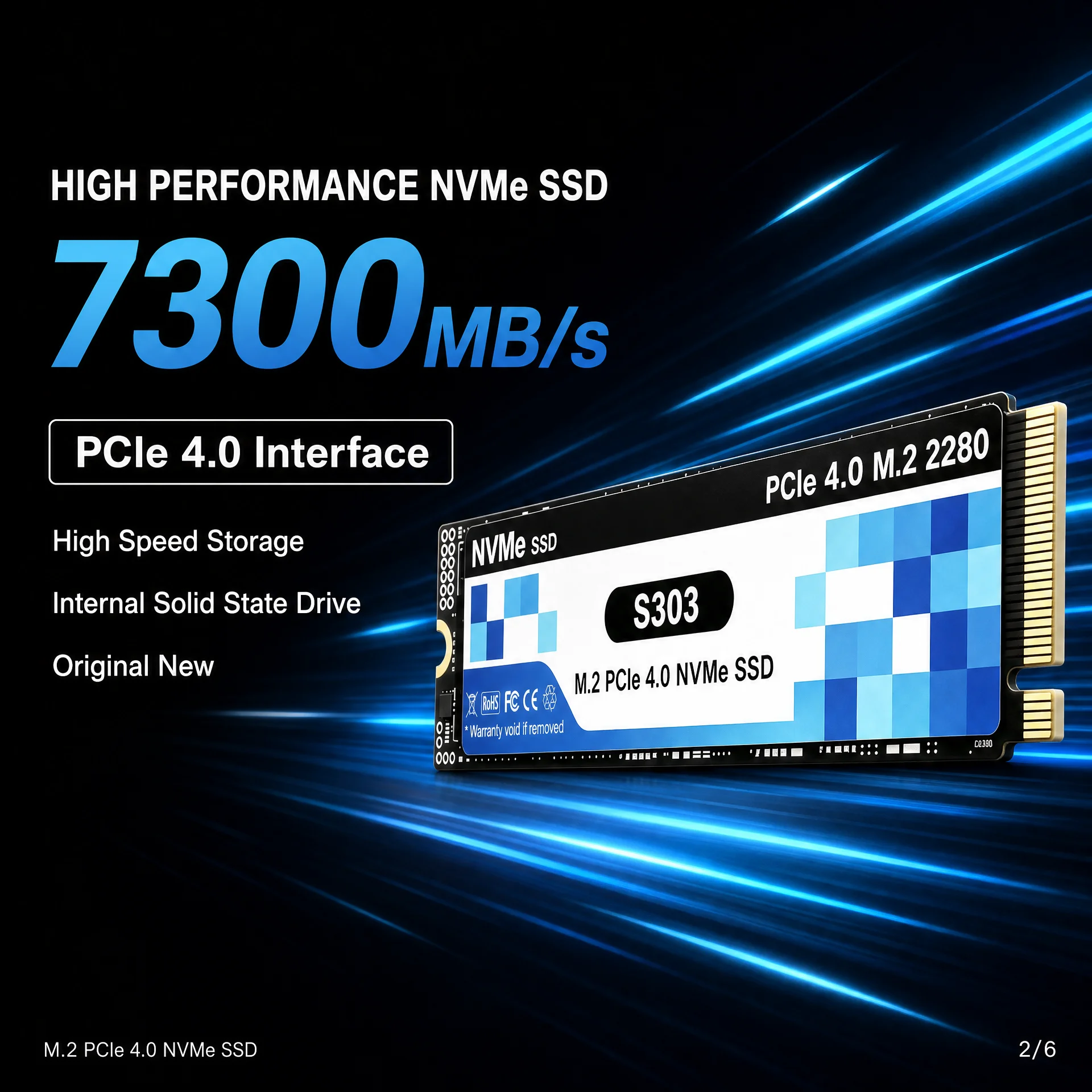 S303 M.2 NVMe SSD PCIe 4.0 500 - M.2 Nvme 4Tb Pcie 4.0 Ssd recension och pris