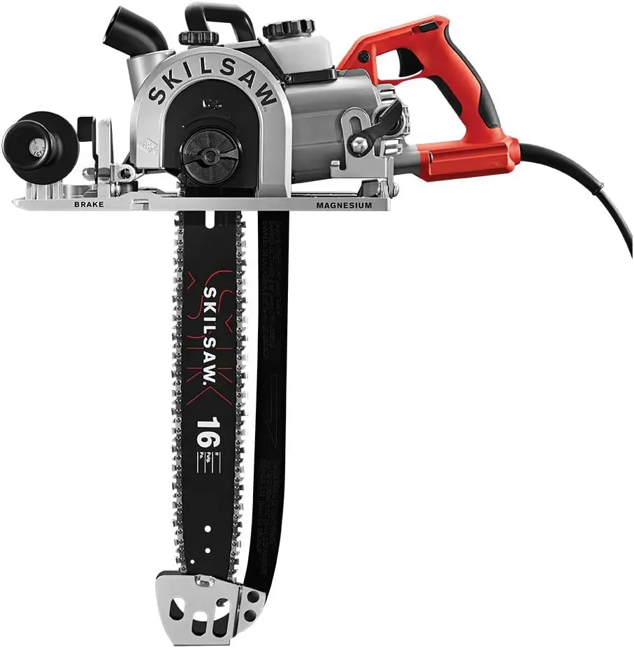 16 In. Worm Drive Carpentry Chainsaw increasing longevity and work efficiency  durability and reduced weight