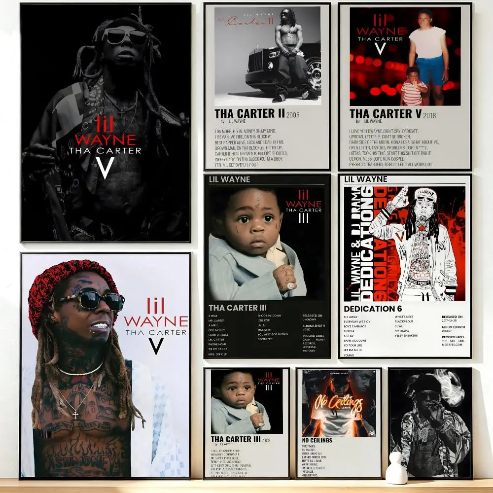 music Lil Wayne Poster HD Poster Sophisticated Modern Aesthetic Wall Art For Living Room Bedroom Office Cafe Decor