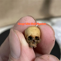 Creepy Mini Skull Figurines - High Quality Halloween Decor for Dollhouse, Fish Tank & Plant Displays!