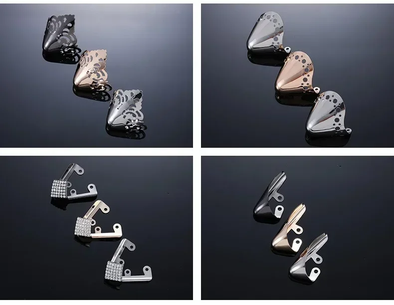 Frauen High Heel Metall Kappe Kappe Tragen und Reißen Concealer Anti-kicking Leder Schuhe Punkt Schutz Flache Schuh Tipps kappe Accessorices – Detail 13