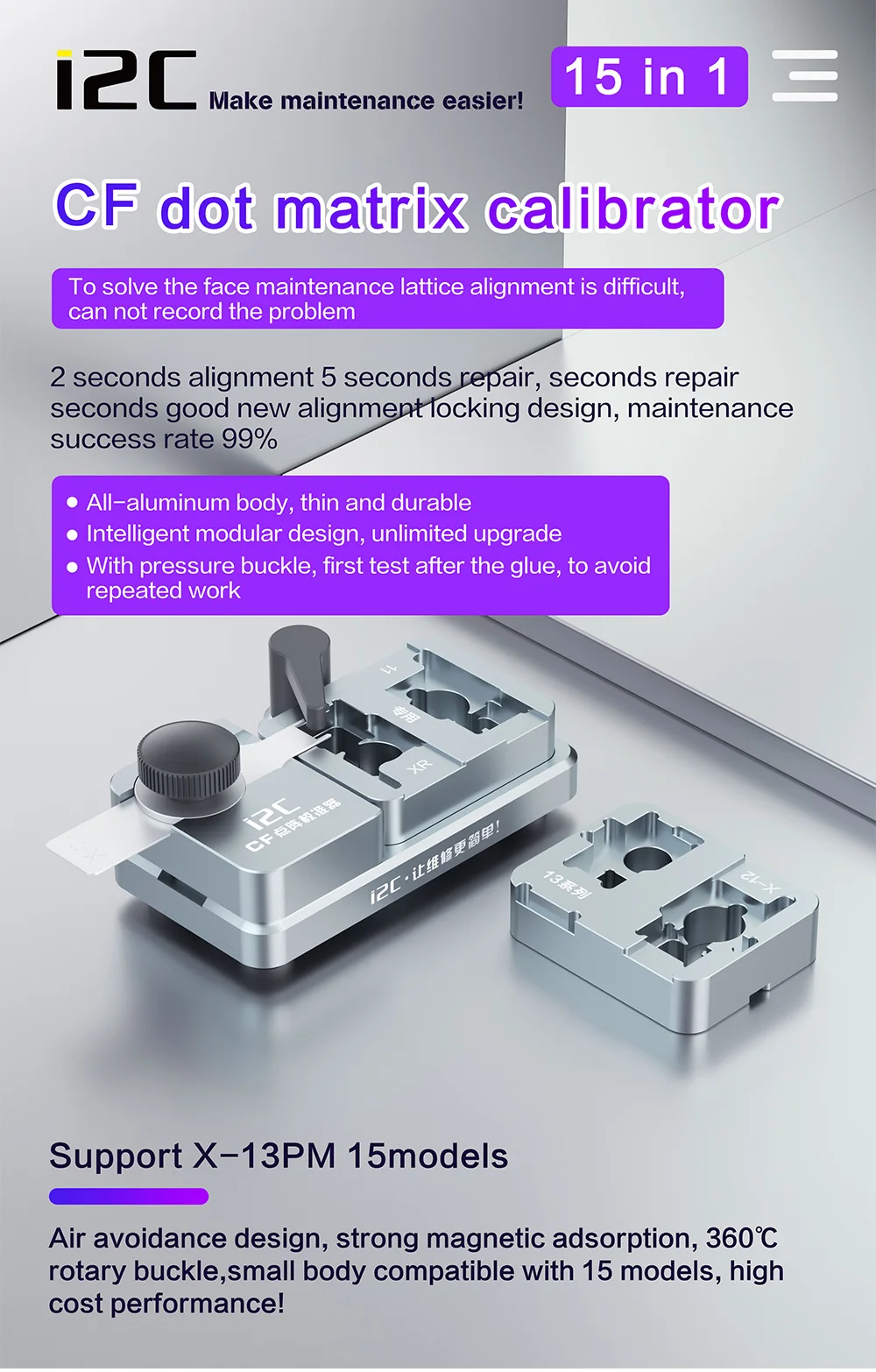 CF Face ID Positioning Fixture Tool Mobile Phone Face Point Projector Repair Equipment For iPhone Camera Repair