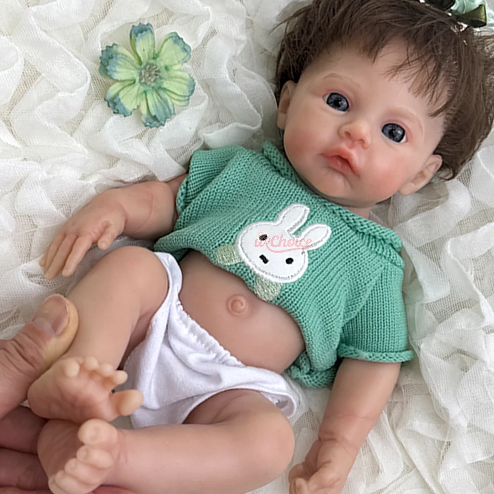 Exquisite 30Cm Lifelike Handmade Silicone Reborn Baby Girl Rooted Hair & Washable Doll For Daughter Birthday Christmas Gift