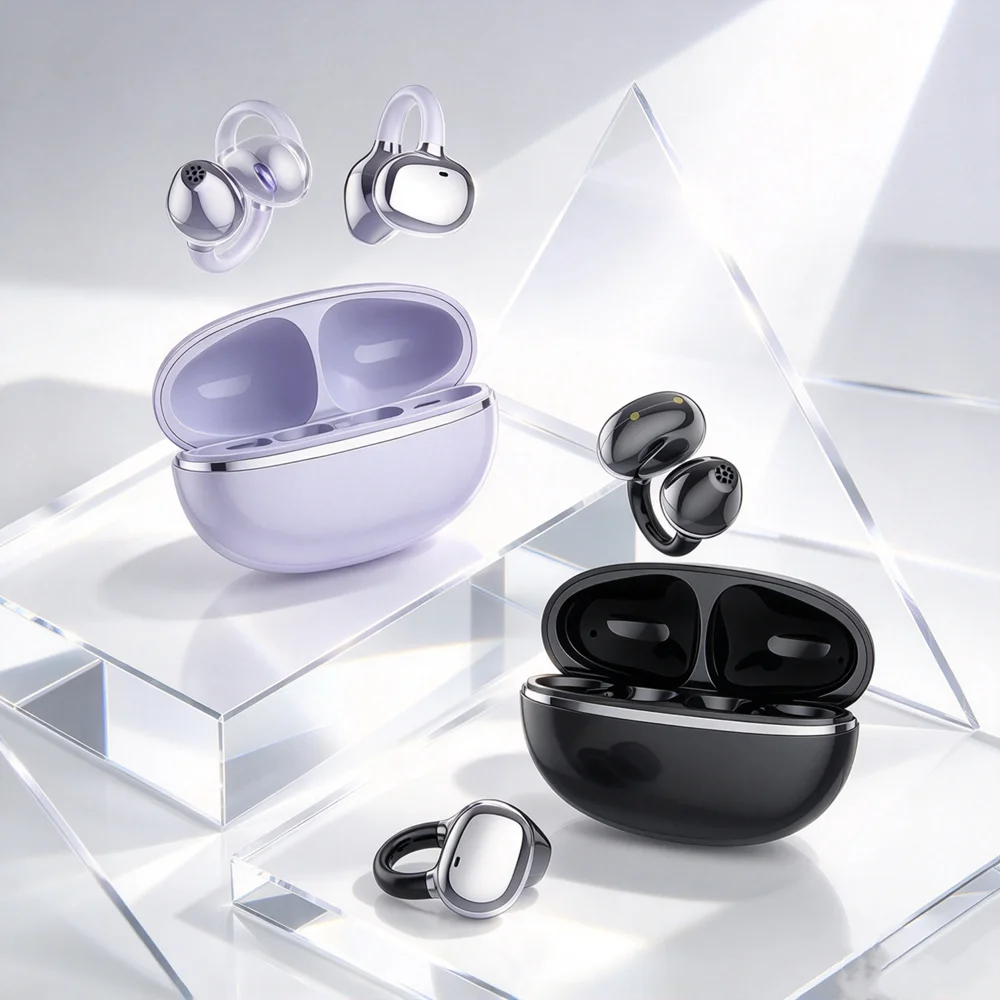 TWS Bluetooth Earphones Wireless Headphones Create Delicate Audio Performance Lightweight Shell Stable Pairing for Podcasts