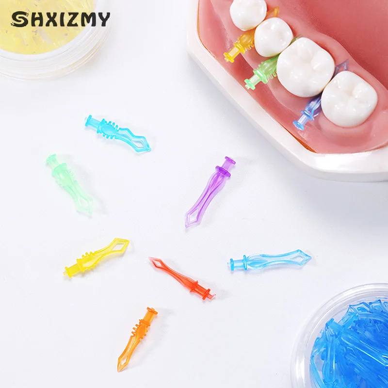 210Pcs Dental Diamond Wedges Disposable Plastic Autoclavable Dentistry Wedge Interdental Teeth Gap Therapy Accessories