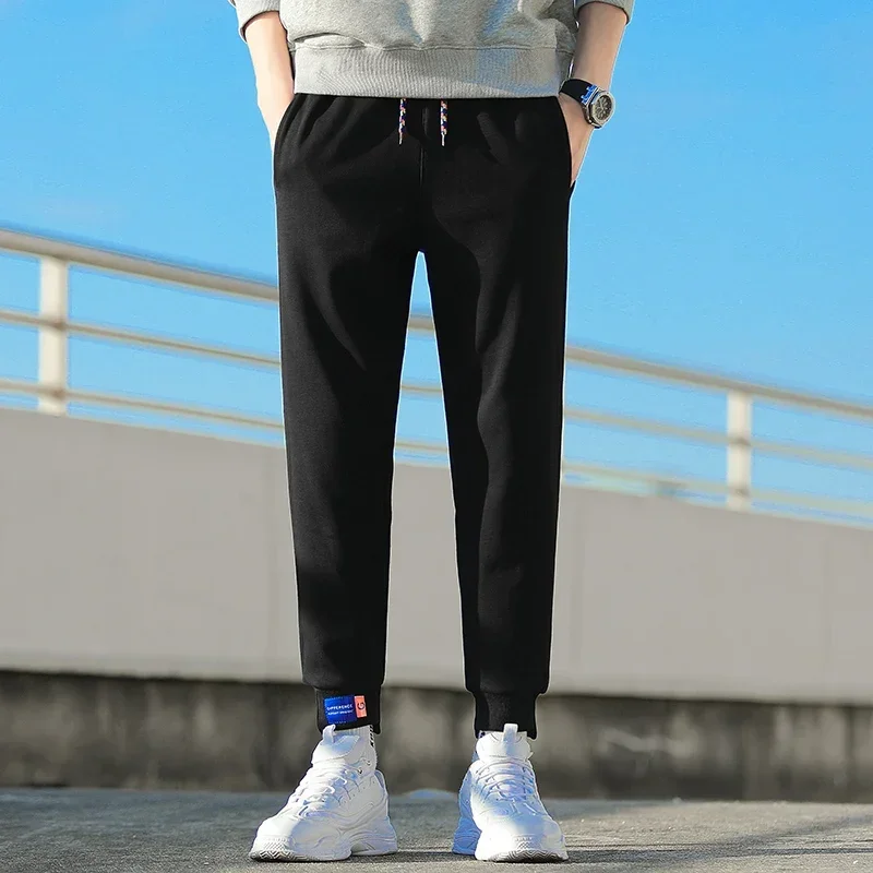 

Fashionable Versatile Autumn Winter Outdoor Sports Leisure with Plush Warm Pants Loose Breathable Couple's Four Season Pants