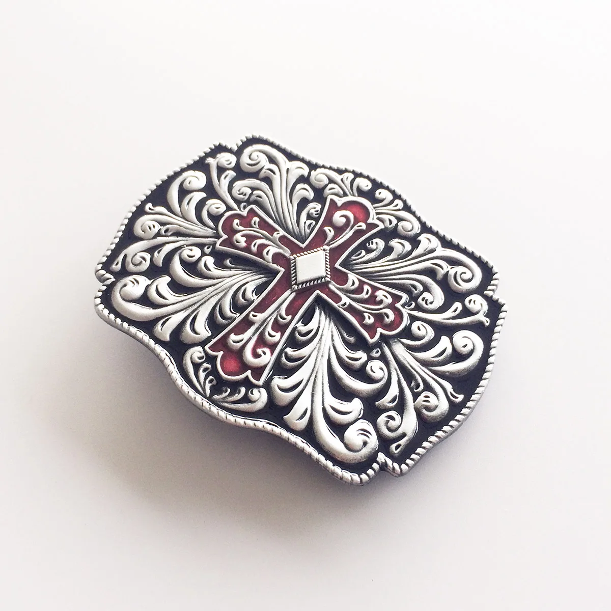 Boucle de ceinture à fleurs occidentales pour hommes, nouvelle collection BUCKLE-OC054