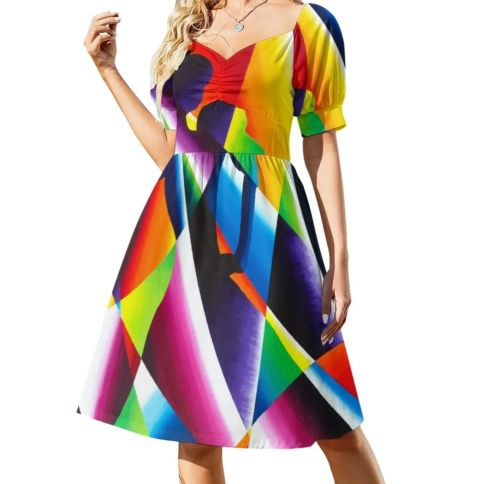 

FLAMENCO by Tim Davies Short-Sleeved Dress Women's dresses women's evening dresses 2025 Dress