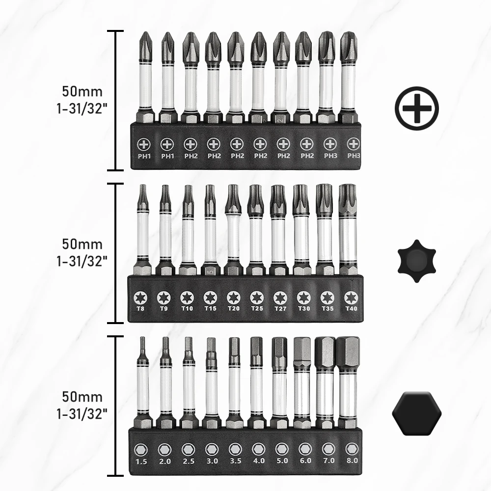 10 stücke 50/100mm Hex Schraubendreher Bit Set Sechskant Kopf 1/4'' Schaft Magnetische Elektrische Bohrer Schraubendreher Bit hand Reparatur Werkzeuge – Detail 7
