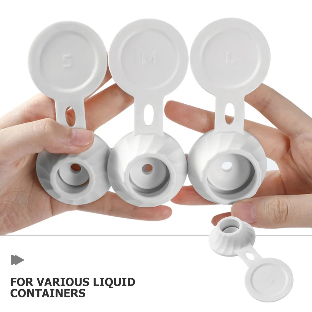 Couvercles de distributeur de Lotion multifonctionnels étanches, 3 pièces, Solution bien rangée pour salle de bains et cuisine, bouchons de bouteille de Lotion sans déchets