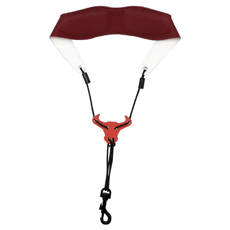 

Универсальный шейный ремешок для саксофона, мягкий кожаный ремешок с карабином, мягкий кожаный ремешок для альт-саксофона-AT20