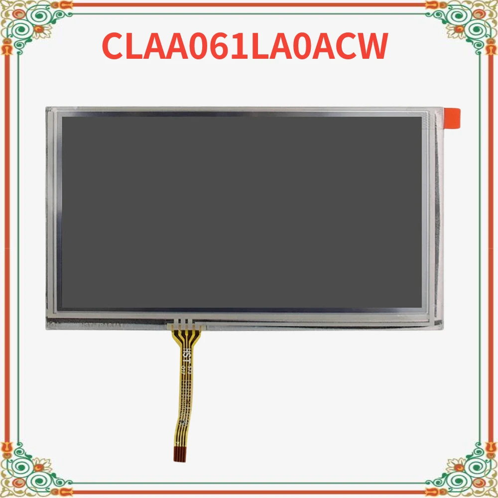 Original 6.1 polegada claa061la0acw para cpt painel de exibição tela lcd original com tela toque 800x480 perfeito trabalho totalmente testado