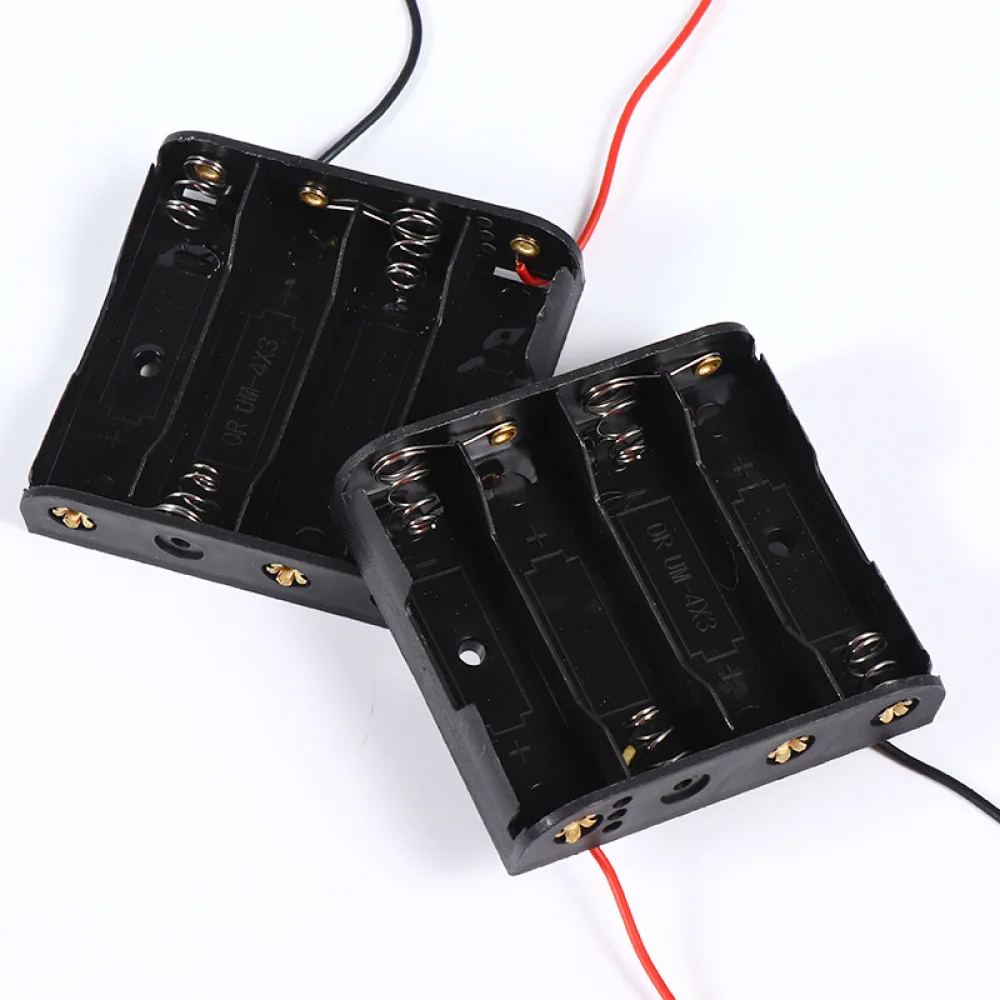 Electronic Circuit Power Case For AA Batteries With Switch DIY Experiment Educational Learning Device - view 5